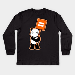 Politics Panda - Equality Sign Kids Long Sleeve T-Shirt